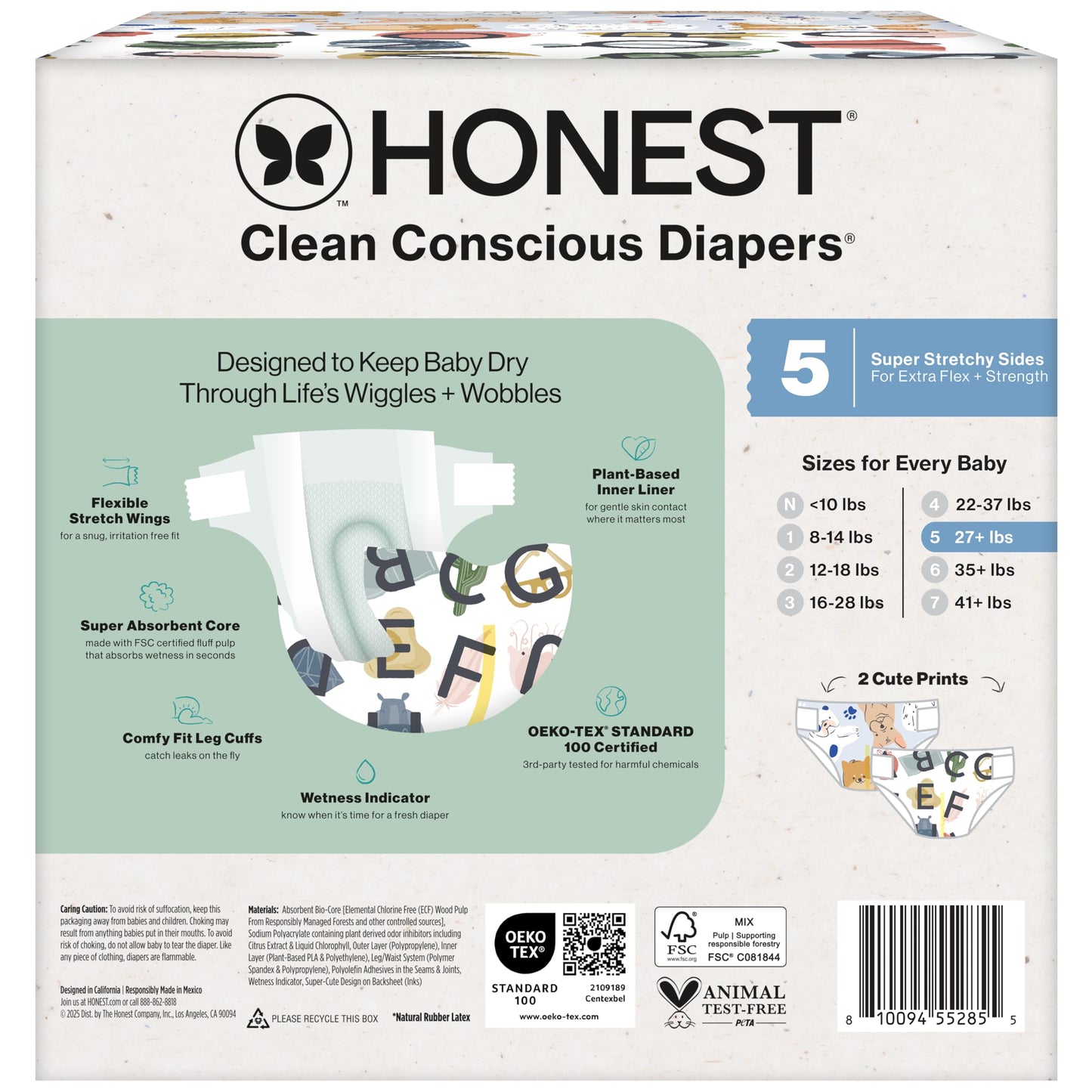 The Honest Company Comfort Dry Diapers: TCF Plant-Based Protection