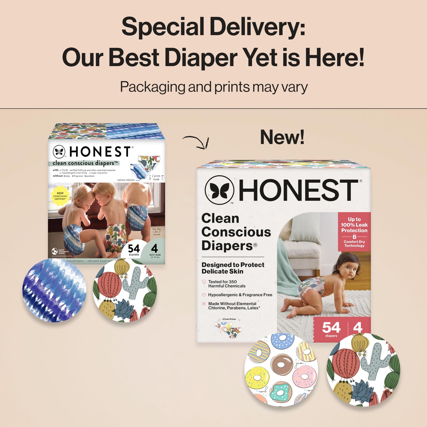 The Honest Company Comfort Dry Diapers: TCF Plant-Based Protection