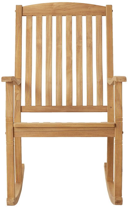 Cambridge Casual Arie Teak Rocking Chair: Solid Plantation Wood