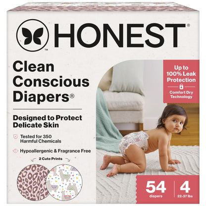 The Honest Company Comfort Dry Diapers: TCF Plant-Based Protection