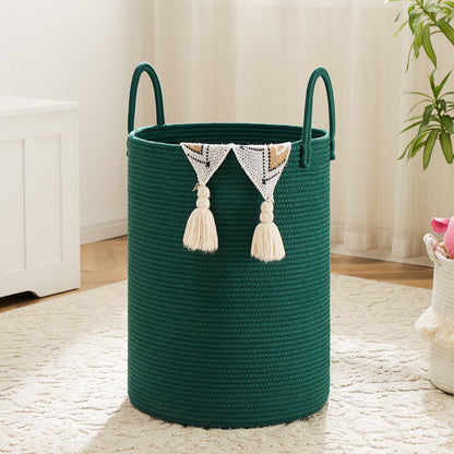 Artfeel 60L Handwoven Natural Cotton Rope Laundry Hamper