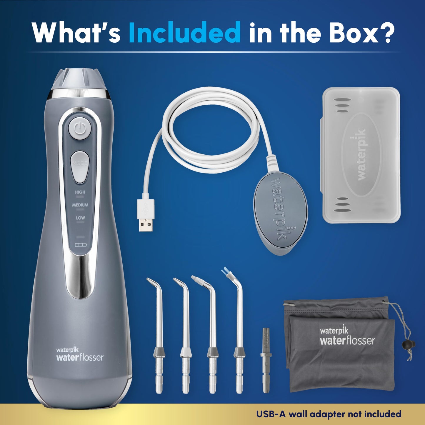 Waterpik Cordless Advanced 2.0 Flosser | TRUE Shift Travel‑Ready Oral Jet