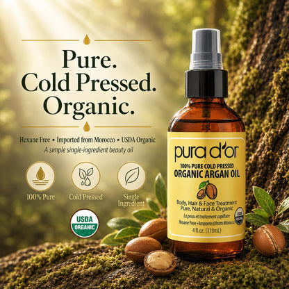 USDA Certified Organic Rosehip Seed Oil, 100% Pure Cold-Pressed – Pura D'or