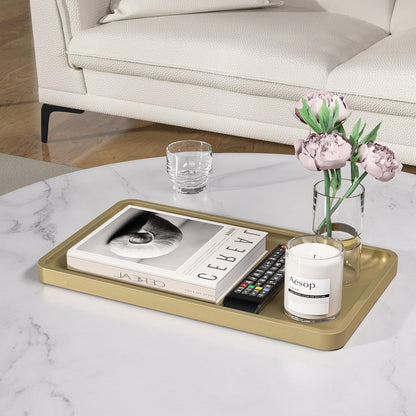 Sustainable Bamboo Bathroom Vanity Tray: Sleek Countertop Organizer