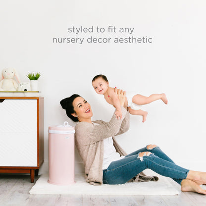 Ubbi Steel Diaper Pail: Powder-Coated Odor-Locking Bin