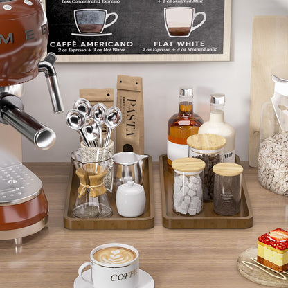 Sustainable Bamboo Bathroom Vanity Tray: Sleek Countertop Organizer