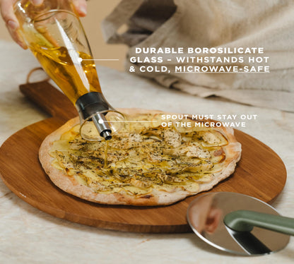 Eva Solo Oil and Vinegar Carafe: 0.5L Drip-Free Glass Flask