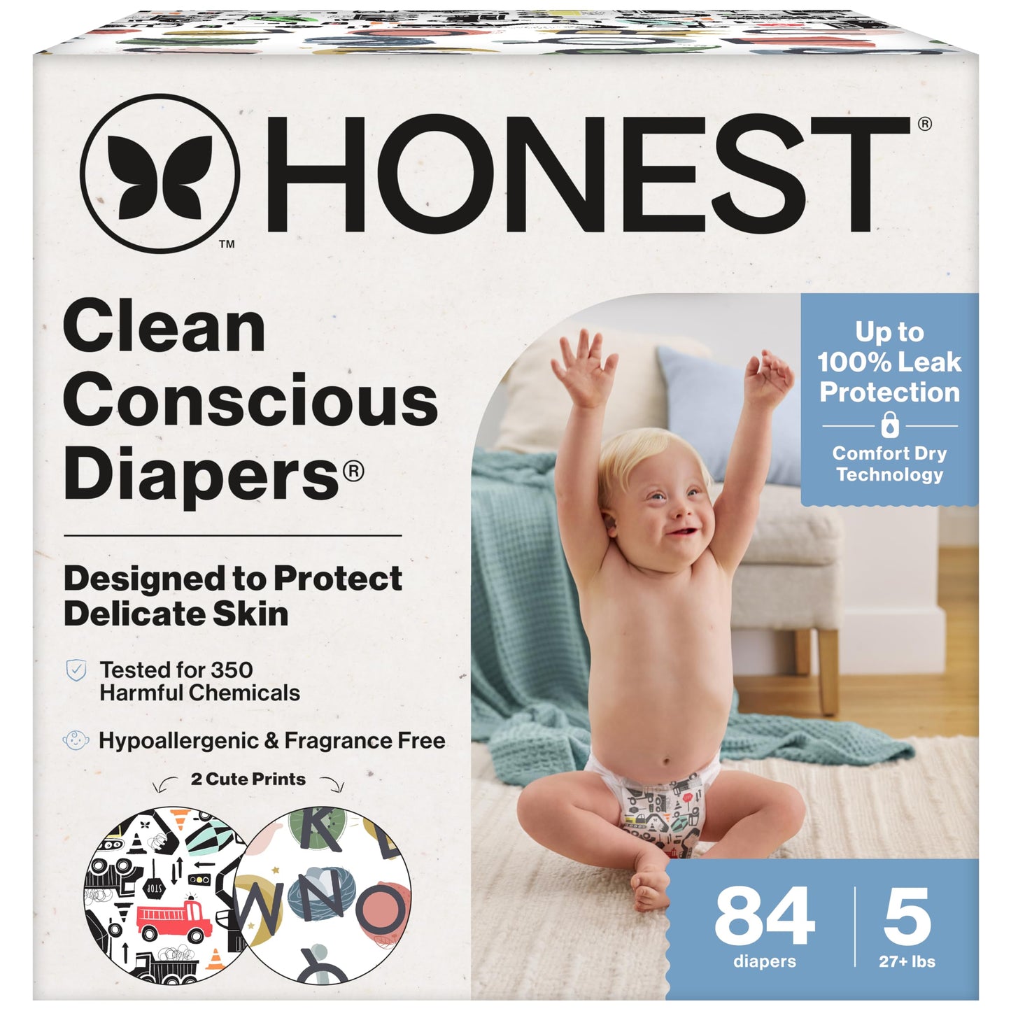 The Honest Company Comfort Dry Diapers: TCF Plant-Based Protection