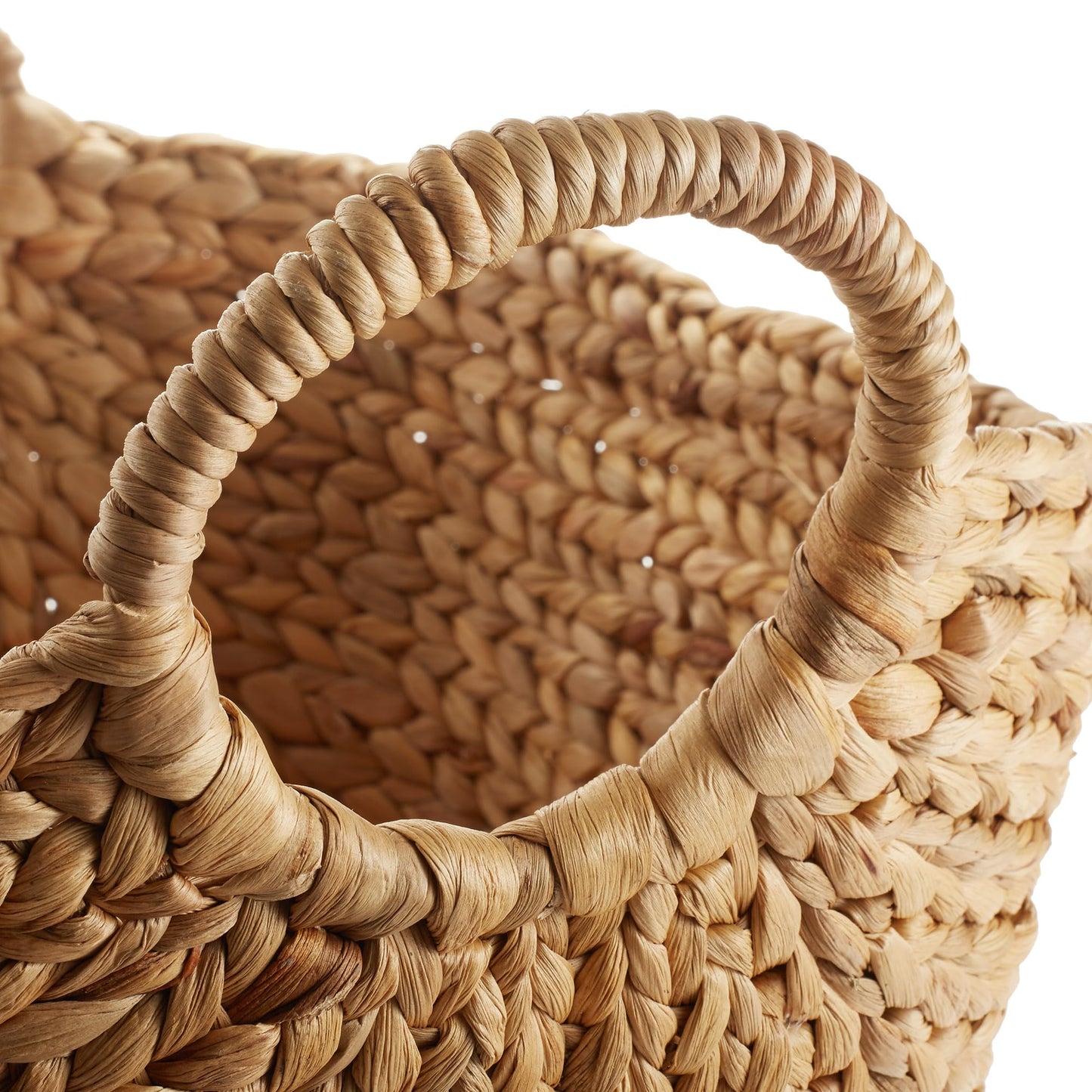 Casafield Set of 3 Sustainable Woven Water Hyacinth Boat Baskets