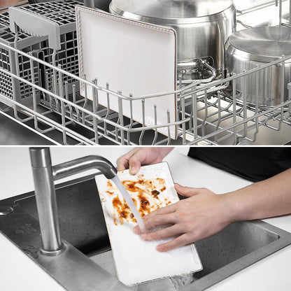 Kassel 3-Piece Ceramic Serving Platter Set: Artisan Lead-Free Ceramic for Zero-Plastic Party Presentation