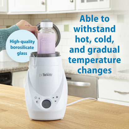 Dr. Brown’s Options+ 4 oz Narrow Borosilicate Glass Baby Bottles (2-Pack)