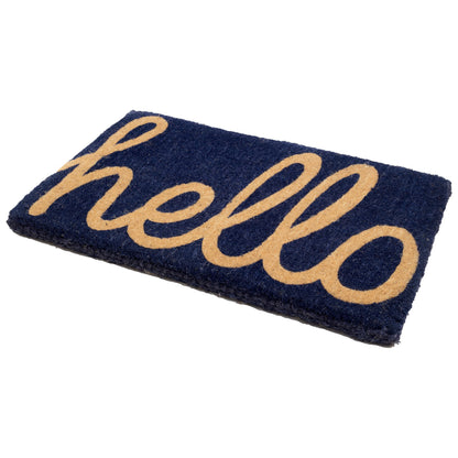 Fab Habitat Minimalist Natural Coir & Rubber Non-Slip Doormat