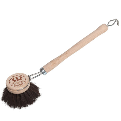 Redecker Tampico Fiber Dish Brush: Oiled Beechwood Handle (Set of 2)