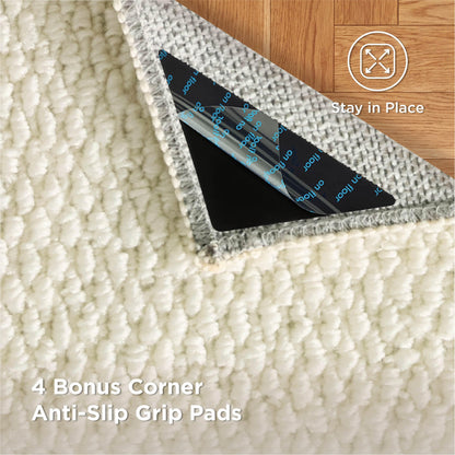 Bedsure OEKO-TEX Certified Machine Washable Faux Wool Area Rug