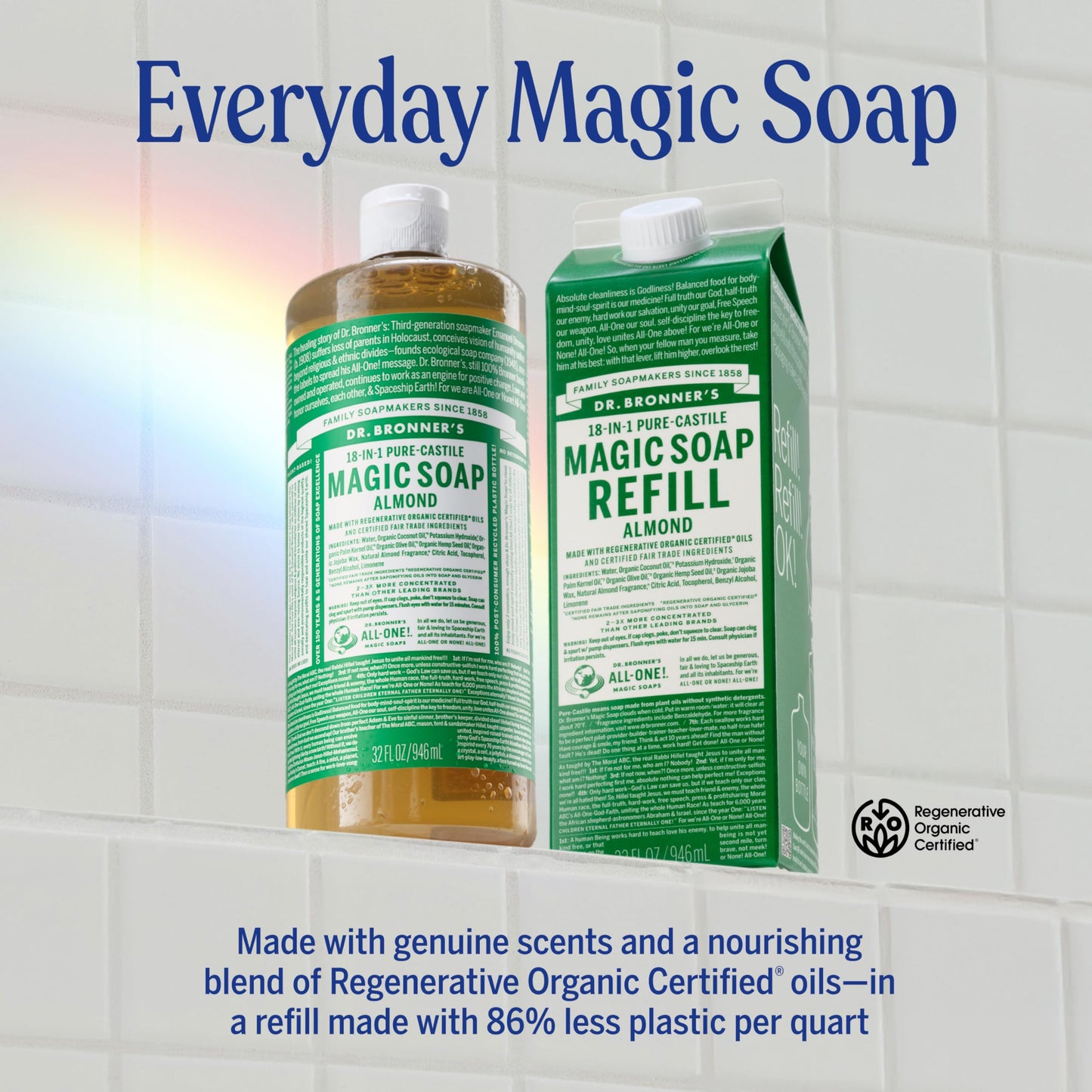 Dr. Bronner’s Baby Unscented Castile Soap: 32 oz Organic Magic