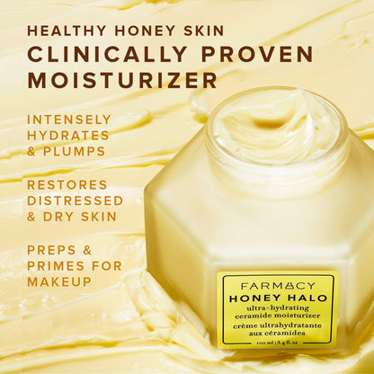 Farmacy Honey Halo Ceramide Face Moisturizer: Buckwheat Honey & Propolis