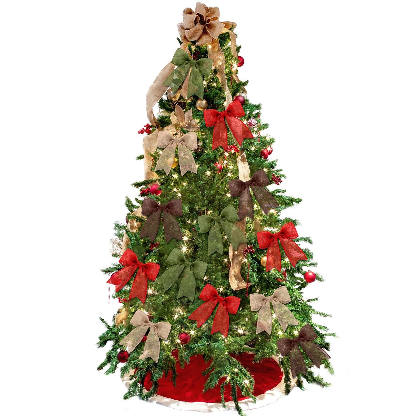 Extended 12-Yard Burlap Ribbon: Natural Wired Edge for Permanent, Handmade Bows & Garlands