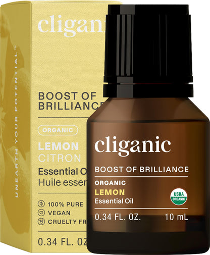 Cliganic USDA Organic Lemon Tea Tree Oil: 100% Pure & Natural