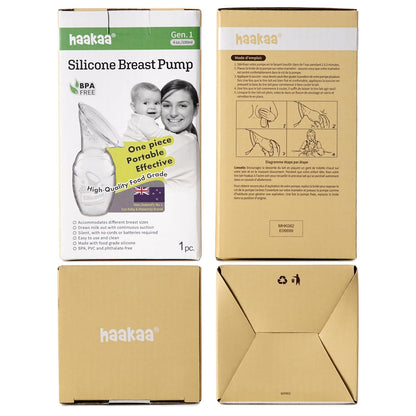 Haakaa 4oz/100ml One-Piece Food-Grade Silicone Breast Pump