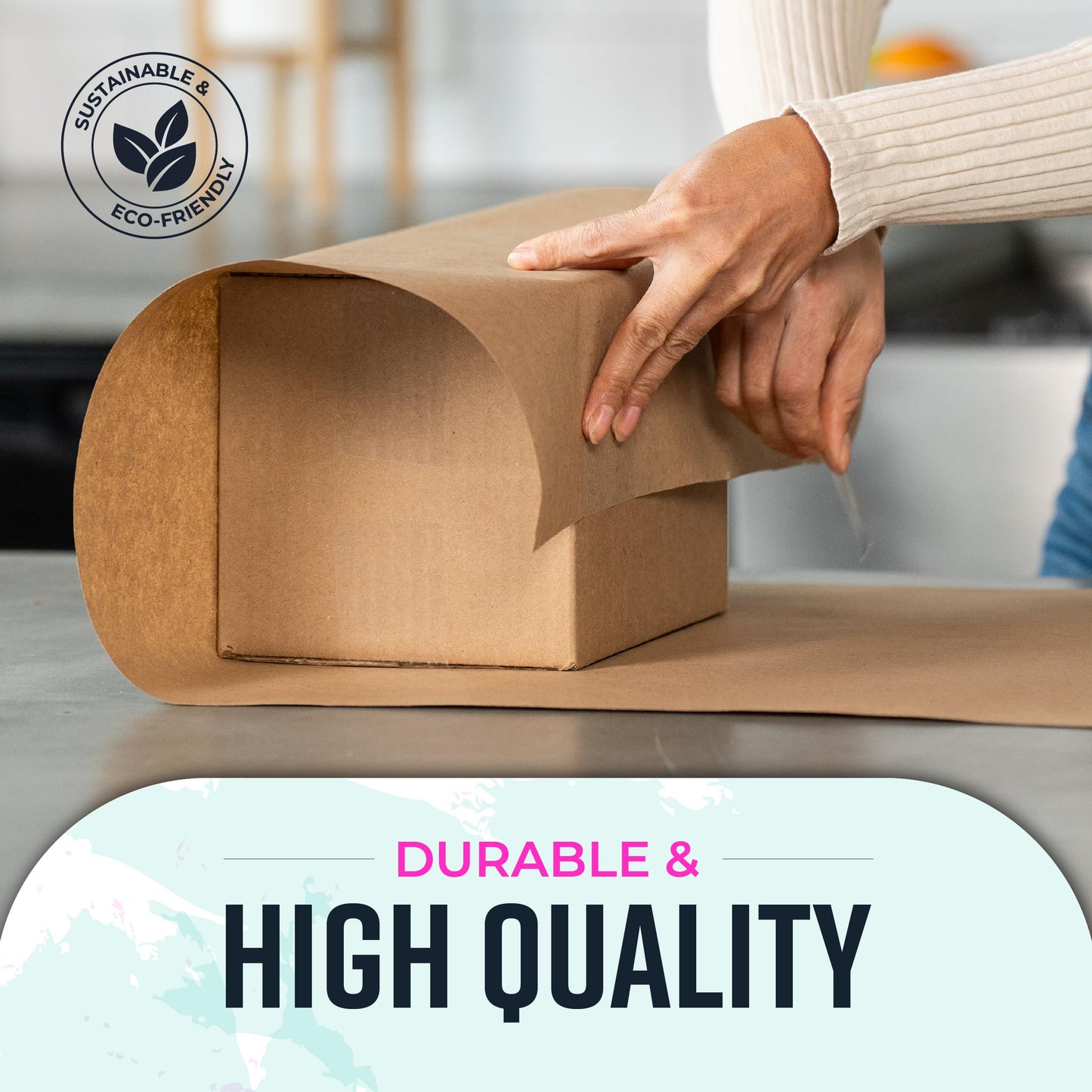 Stop Using Bubble Wrap: The 1,200" Recycled Brown Kraft Paper Roll, USA Made