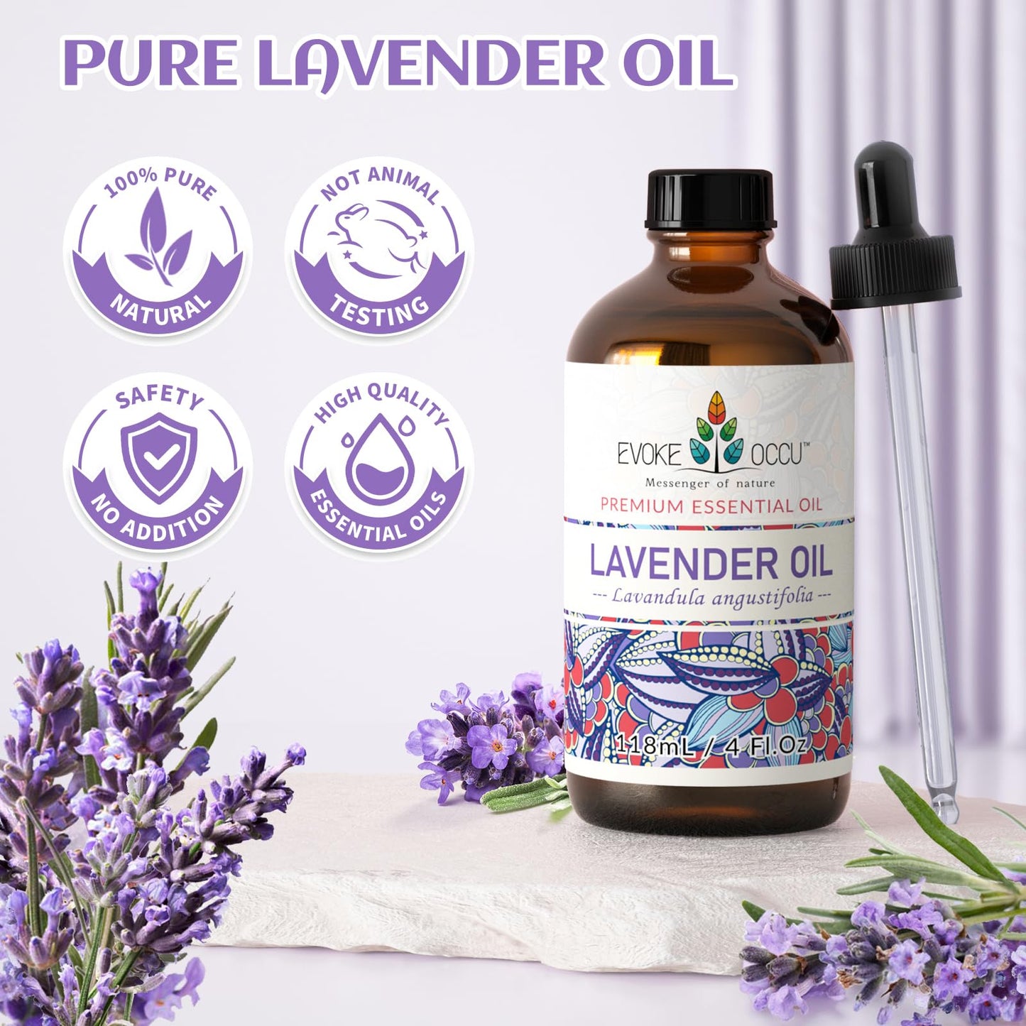 EVOKE OCCU: 100% Pure Clary Sage Essential Oil, 4oz