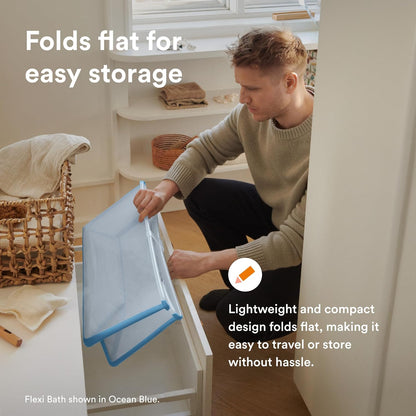 Stokke Flexi Bath Bundle: Non-Toxic Foldable Tub & Newborn Support