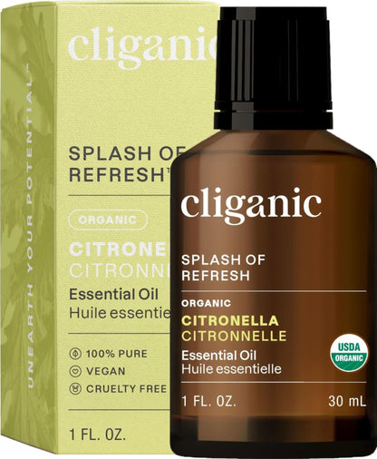 Cliganic USDA Organic Lemon Tea Tree Oil: 100% Pure & Natural