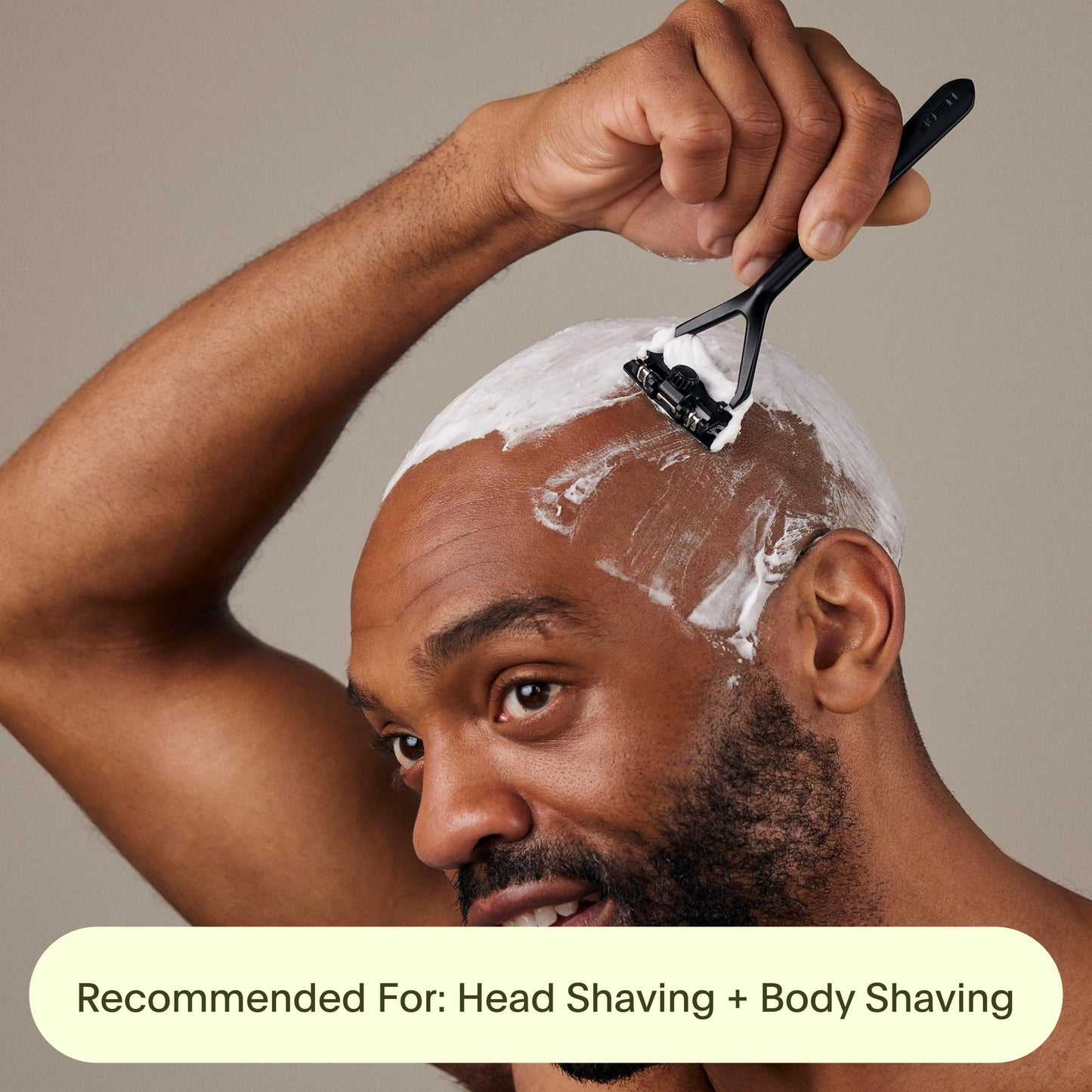 Leaf Shave All-Metal Safety Razor with Flexible Pivoting Head, Plastic-Free Triple-Blade Razor