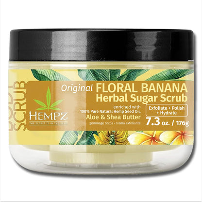 Fragrance-Free Sugar Body Scrub with Hemp Seed Oil – HEMPZ