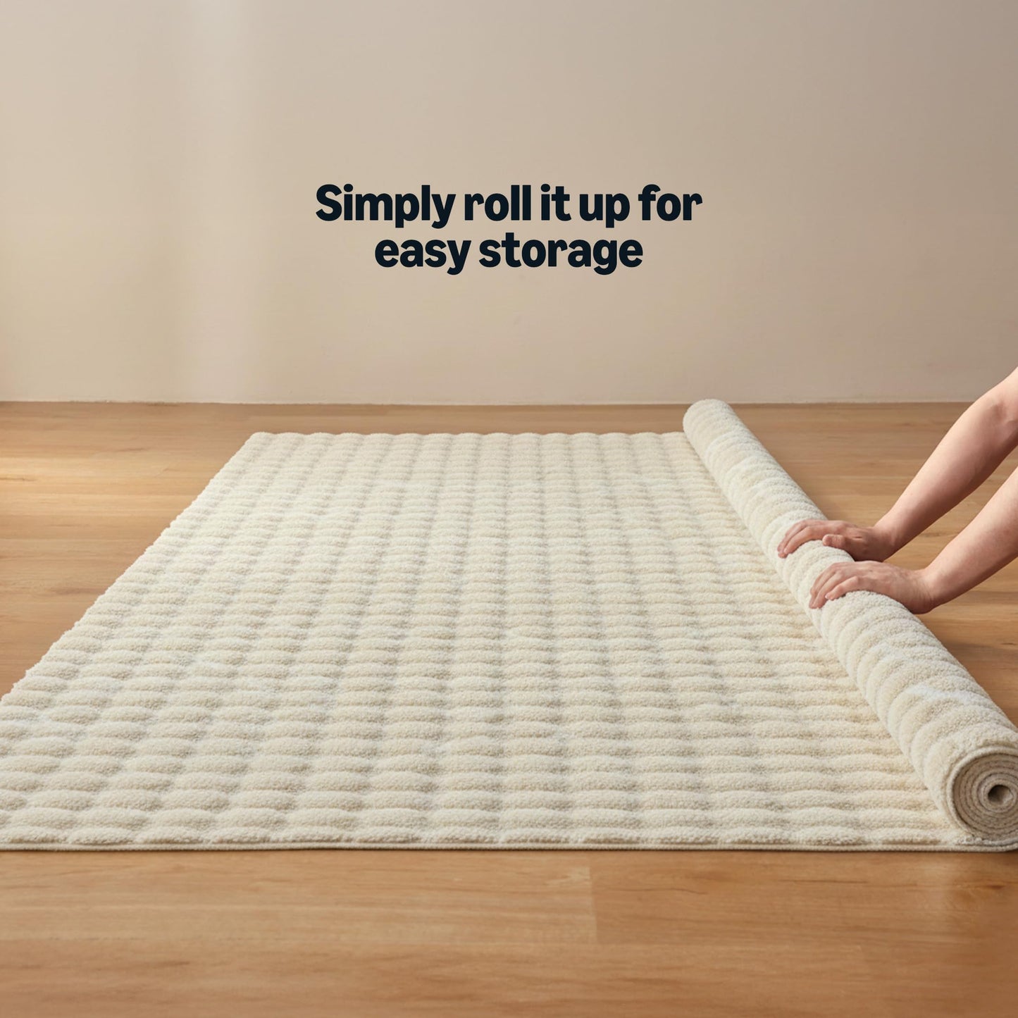 Amazon Basics MADE IN GREEN OEKO-TEX 3D Bubble Washable Rug