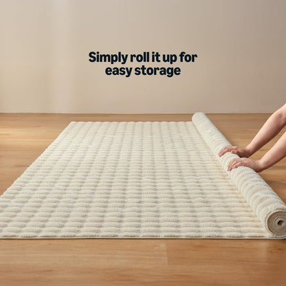 Amazon Basics MADE IN GREEN OEKO-TEX 3D Bubble Washable Rug