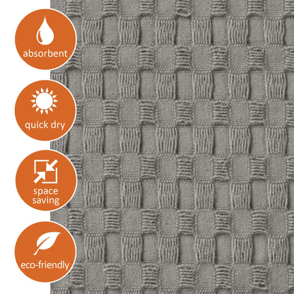 Gilden Tree Bathroom Mat: 100% Absorbent Cotton Waffle Weave