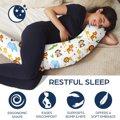 Niimo XXL 100% Cotton Pregnancy & Breastfeeding Support Pillow