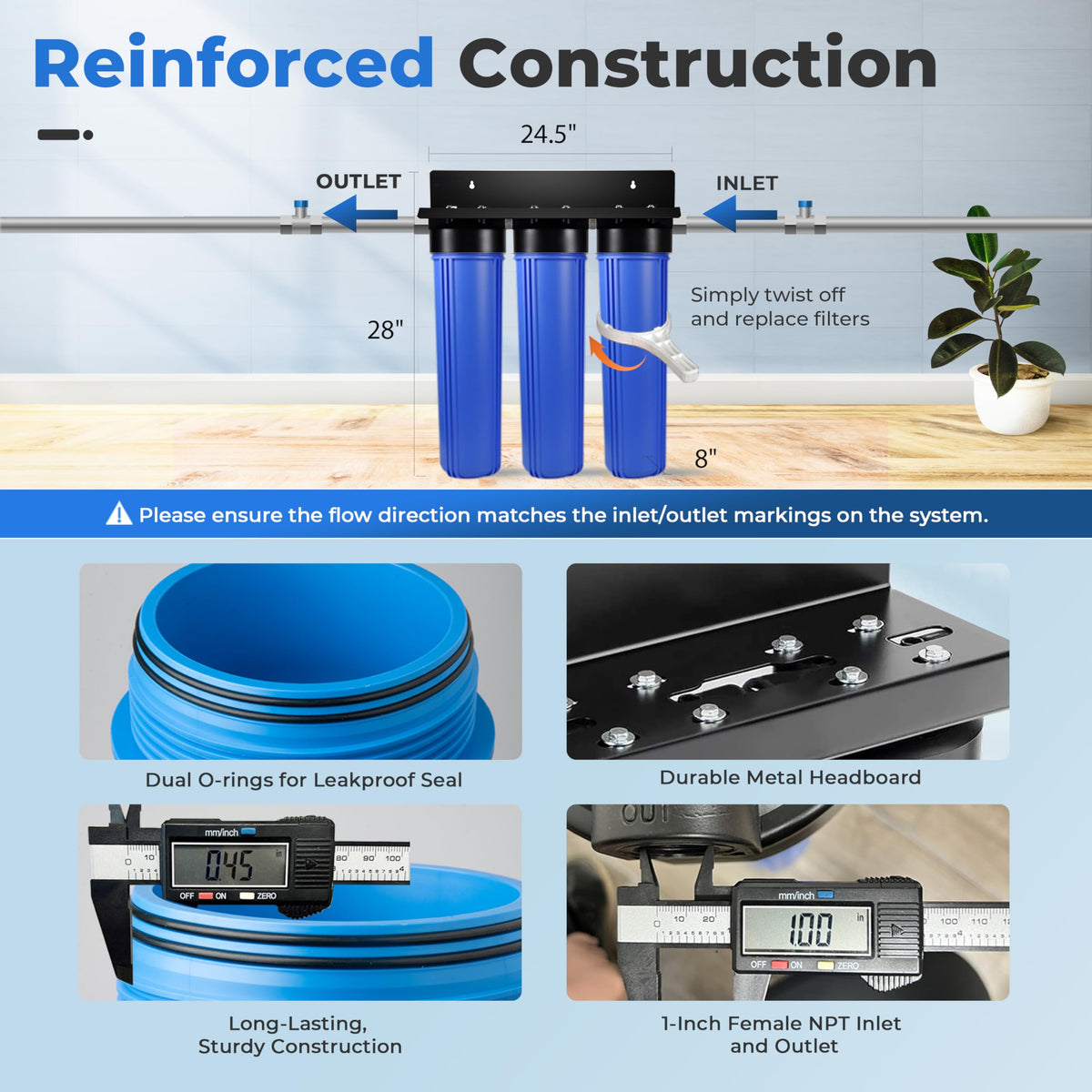 Whole-House PFAS & Scale Water Filter, 3-Stage – iSpring WGB32B-PFKDS