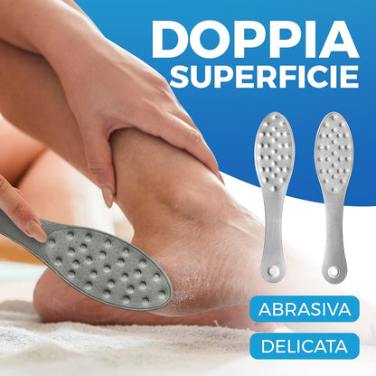 Imperial Feet Double-Sided Stainless Steel Foot Scraper: Professional Grade