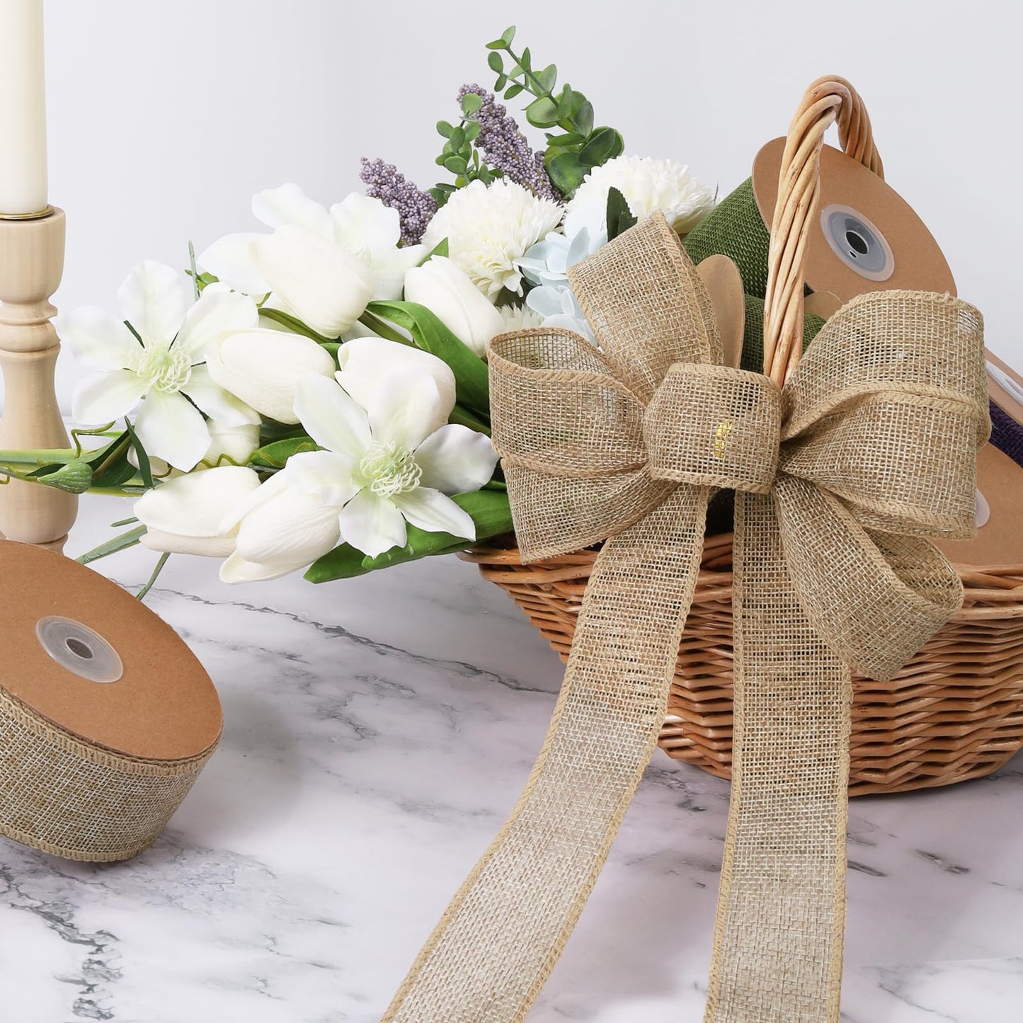 Natural Burlap Wired Ribbon: The Zero-Waste Christmas Accessory That Replaces Synthetic Plastic