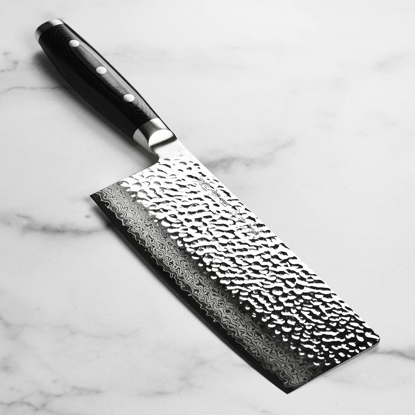 Enso HD 7″ VG10 Damascus Stainless Steel Vegetable Cleaver | TRUE Shift Crafted Chopper