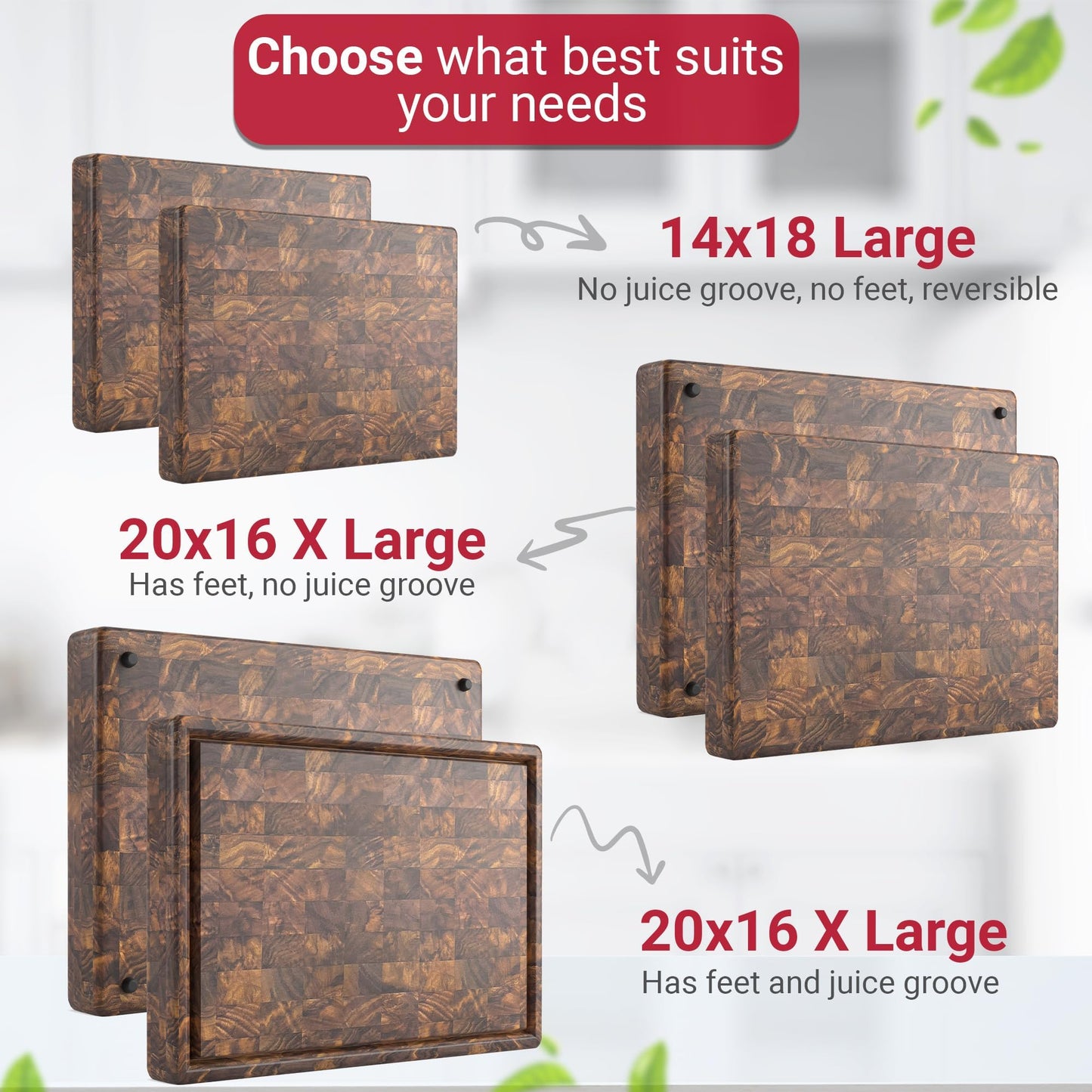 Virginia Boys Kitchens 9" x 12" End-Grain Walnut Butcher Block: Made in USA.