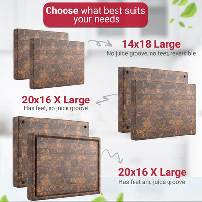 Virginia Boys Kitchens 9" x 12" End-Grain Walnut Butcher Block: Made in USA.