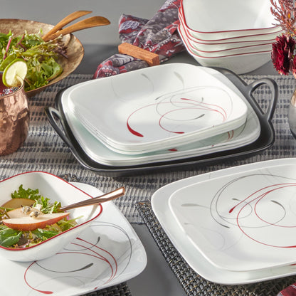 Corelle Vitrelle 18-Piece Dinnerware Set: Triple Layer Glass Service for 6