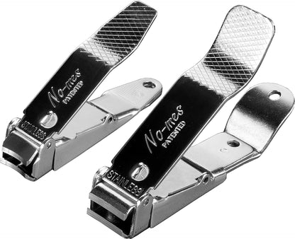 No-Mes Fingernail & Toenail Clipper Set: Patented Clipping Catcher