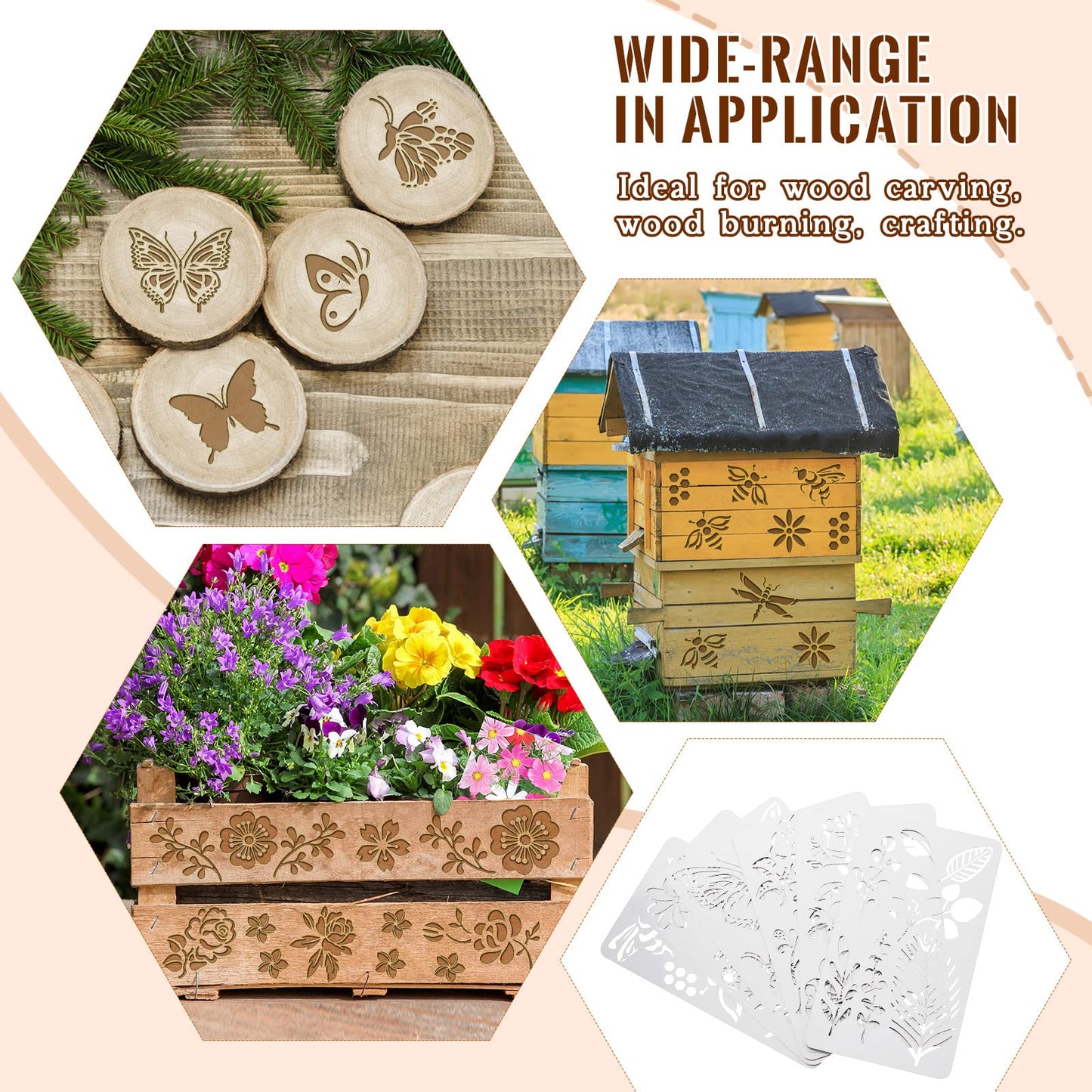 Stop Using Plastic: Metal Stencil Templates Made of Reusable Stainless Steel for Crafts