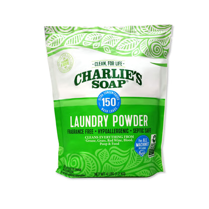 Charlie’s Soap Fragrance-Free Hypoallergenic Deep Cleaning Laundry Powder