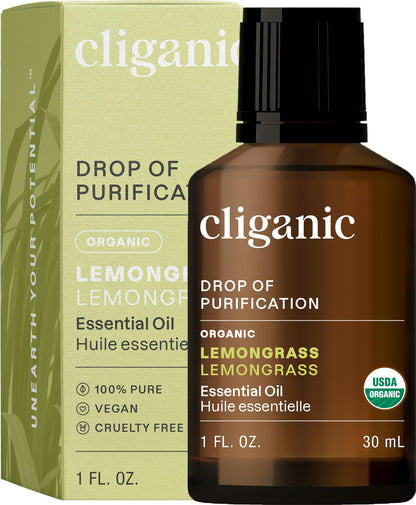 Cliganic USDA Organic Lemon Tea Tree Oil: 100% Pure & Natural