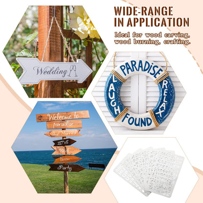 Stop Using Plastic: Metal Stencil Templates Made of Reusable Stainless Steel for Crafts