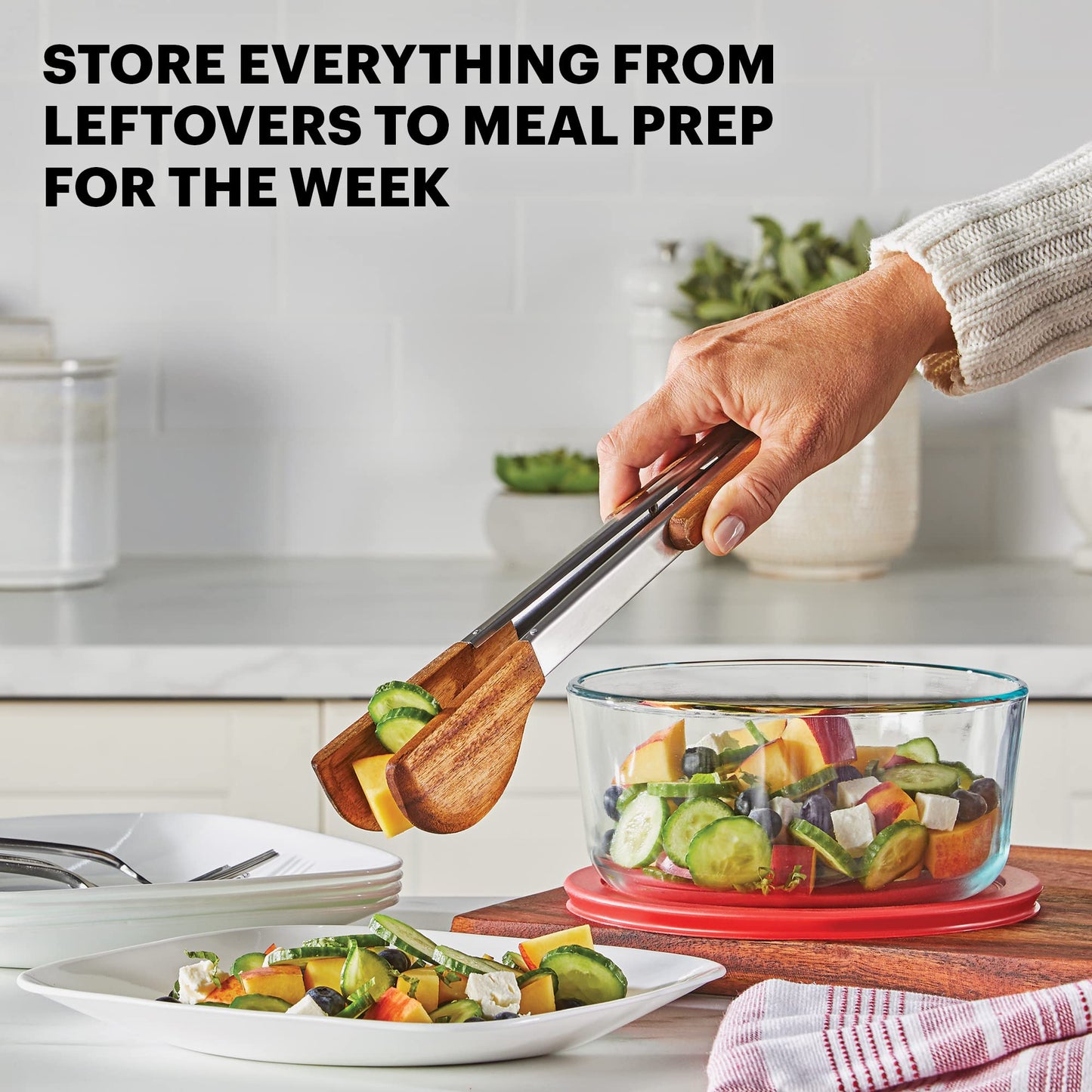 Pyrex Simply Store 4-Cup Glass Food Storage Container