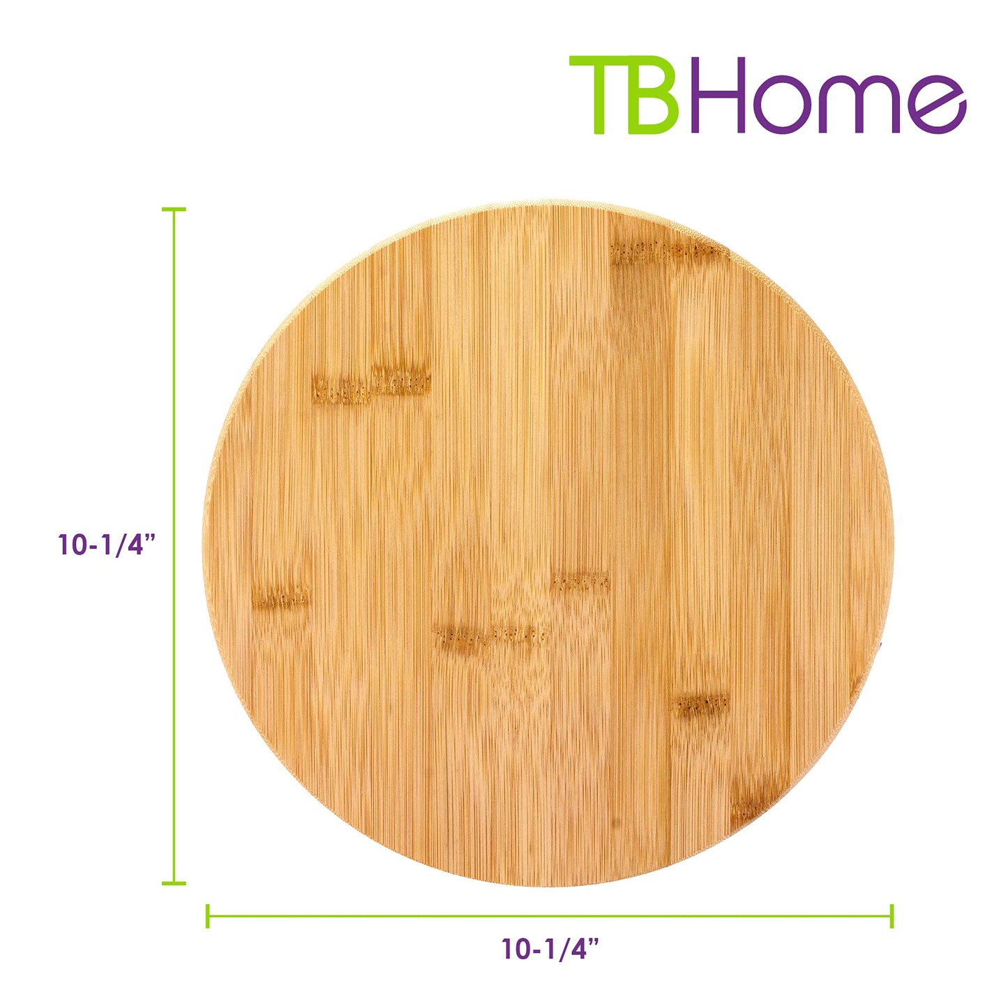 TB Home Acacia Wood Lazy Susan Kitchen Turntable Organizer