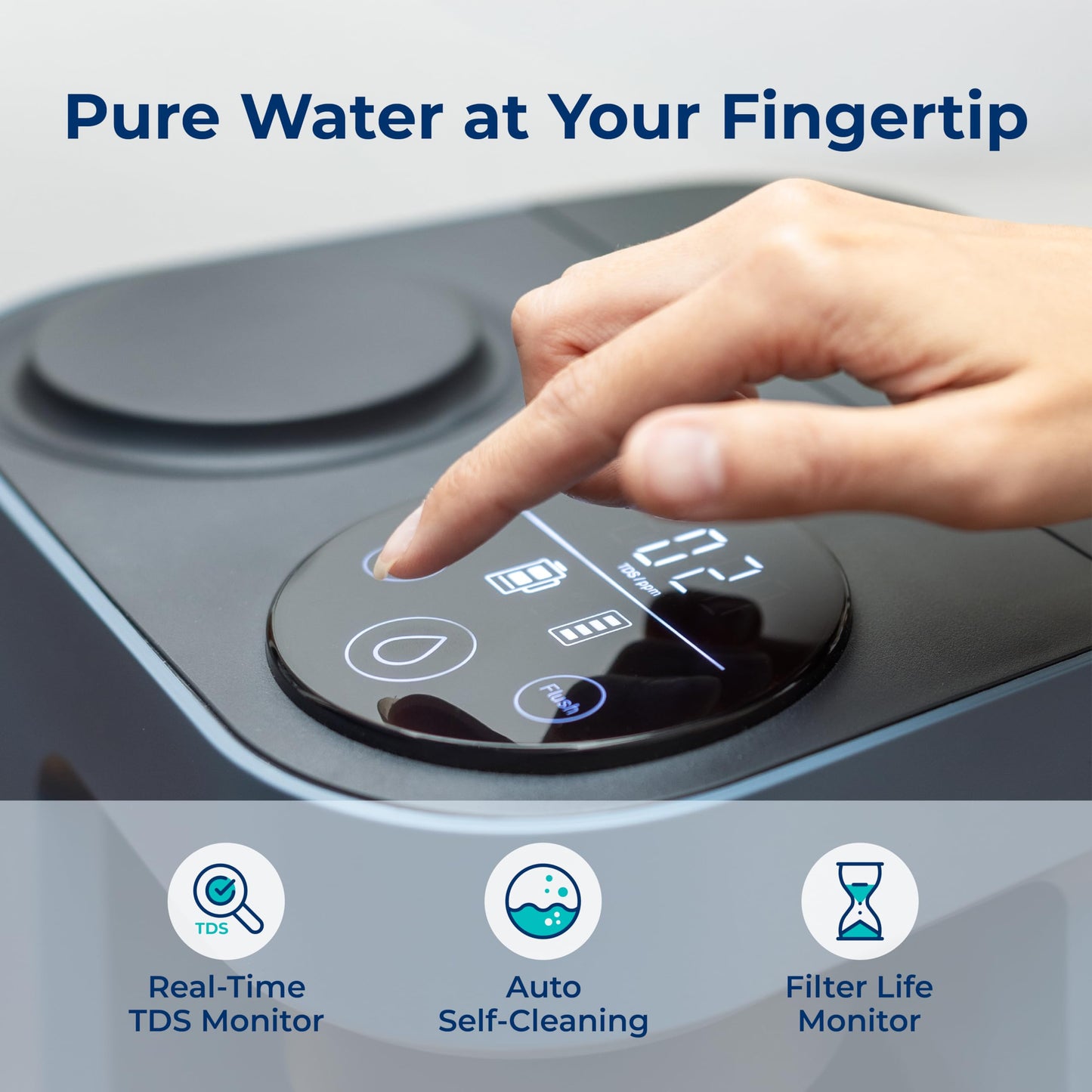 WQA Certified: Eliminate 99.9% of PFAS and Toxins with Bluevua's Efficient 3:1 RO System