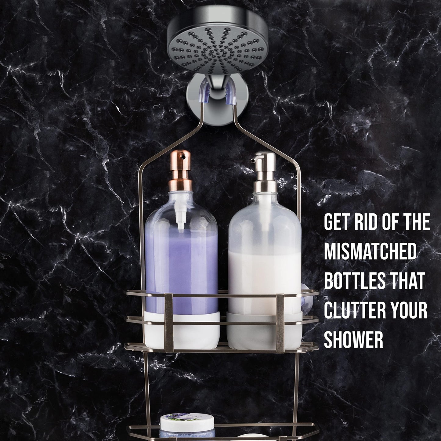 Kitchentoolz 32 oz Glass Pump Bottle with Stainless Steel Pump