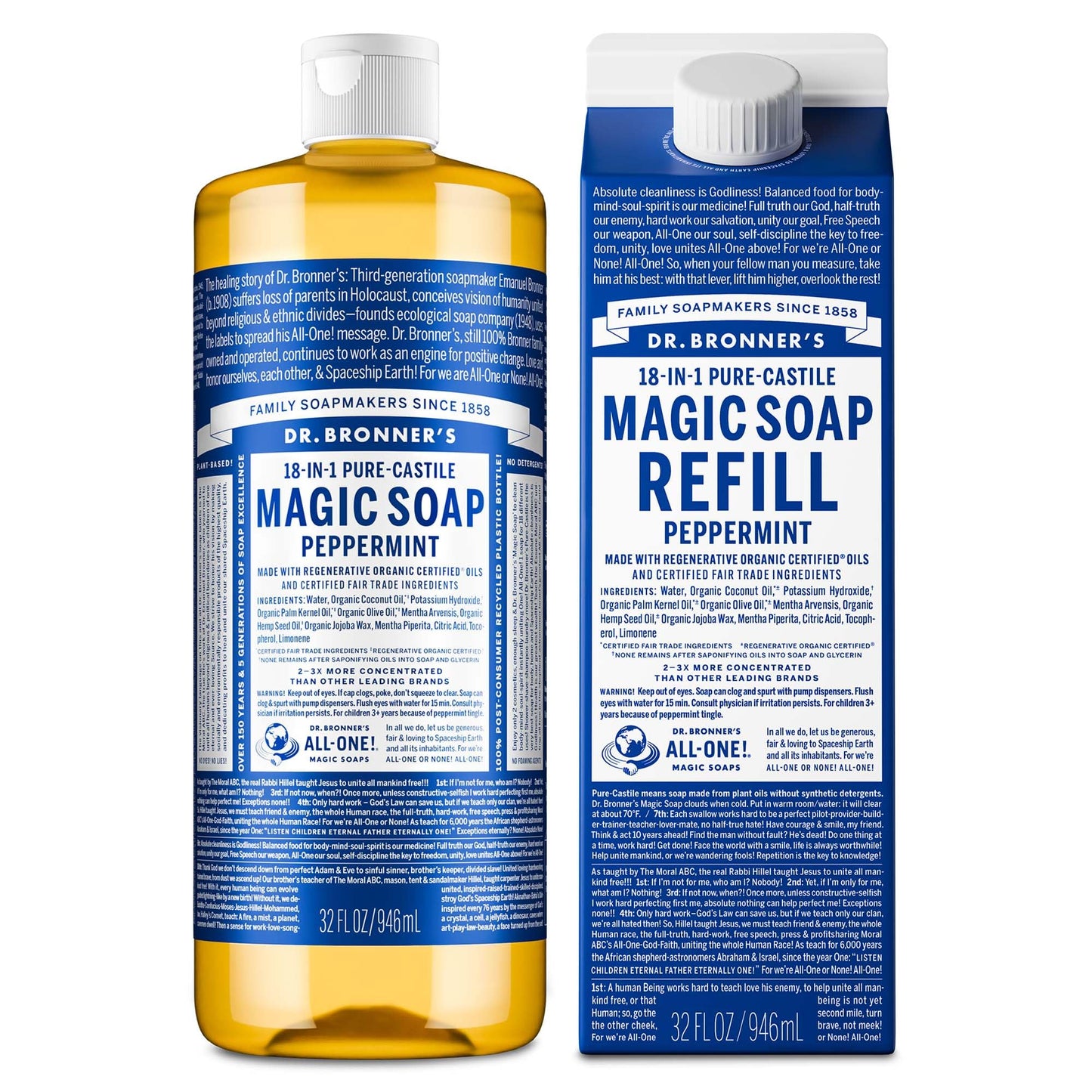 Dr. Bronner’s Baby Unscented Castile Soap: 32 oz Organic Magic